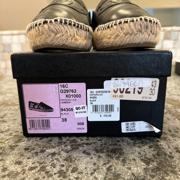 Chanel Espadrilles: Black Lambskin - Picture 2 of 7